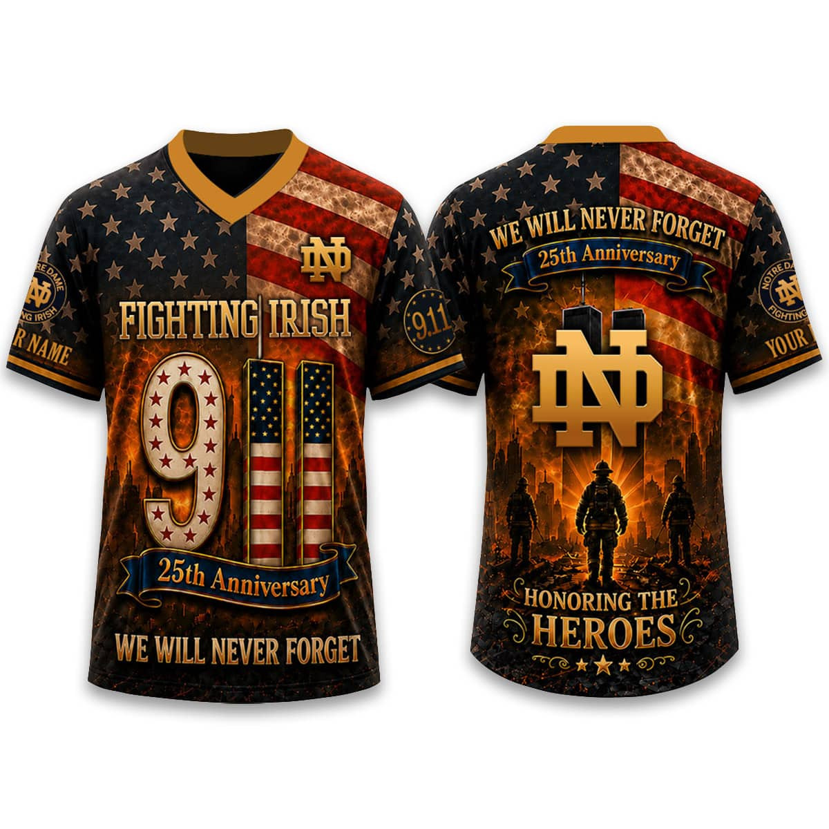 Fighting Irish Firefighter Never Forget 9 11 2026 Jersey 1 - Unicasport Fighting Irish Firefighter Never Forget 9 11 2026 Jersey
