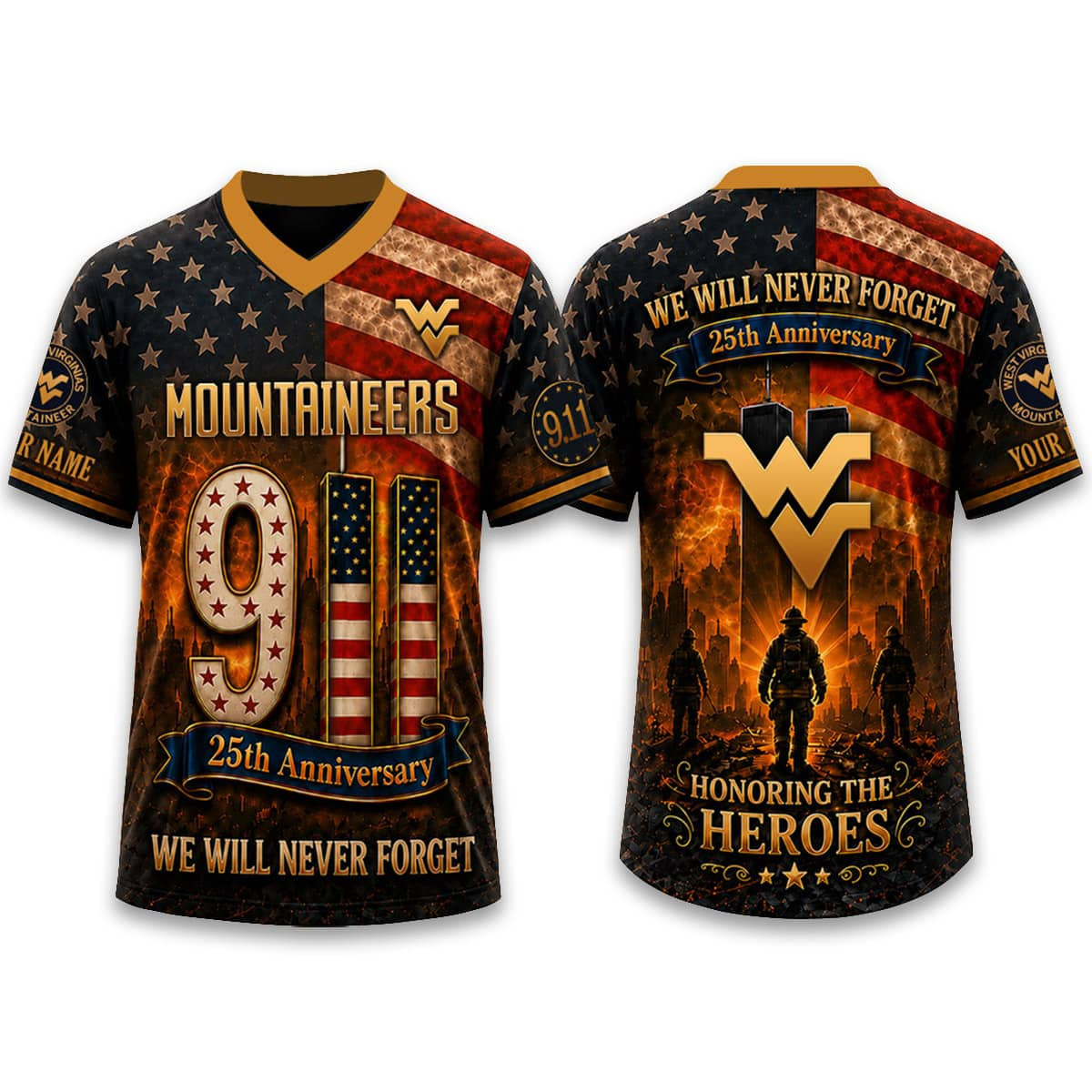 Mountaineers Firefighter Never Forget 9 11 2026 Jersey 1 - Unicasport Mountaineers Firefighter Never Forget 9 11 2026 Jersey
