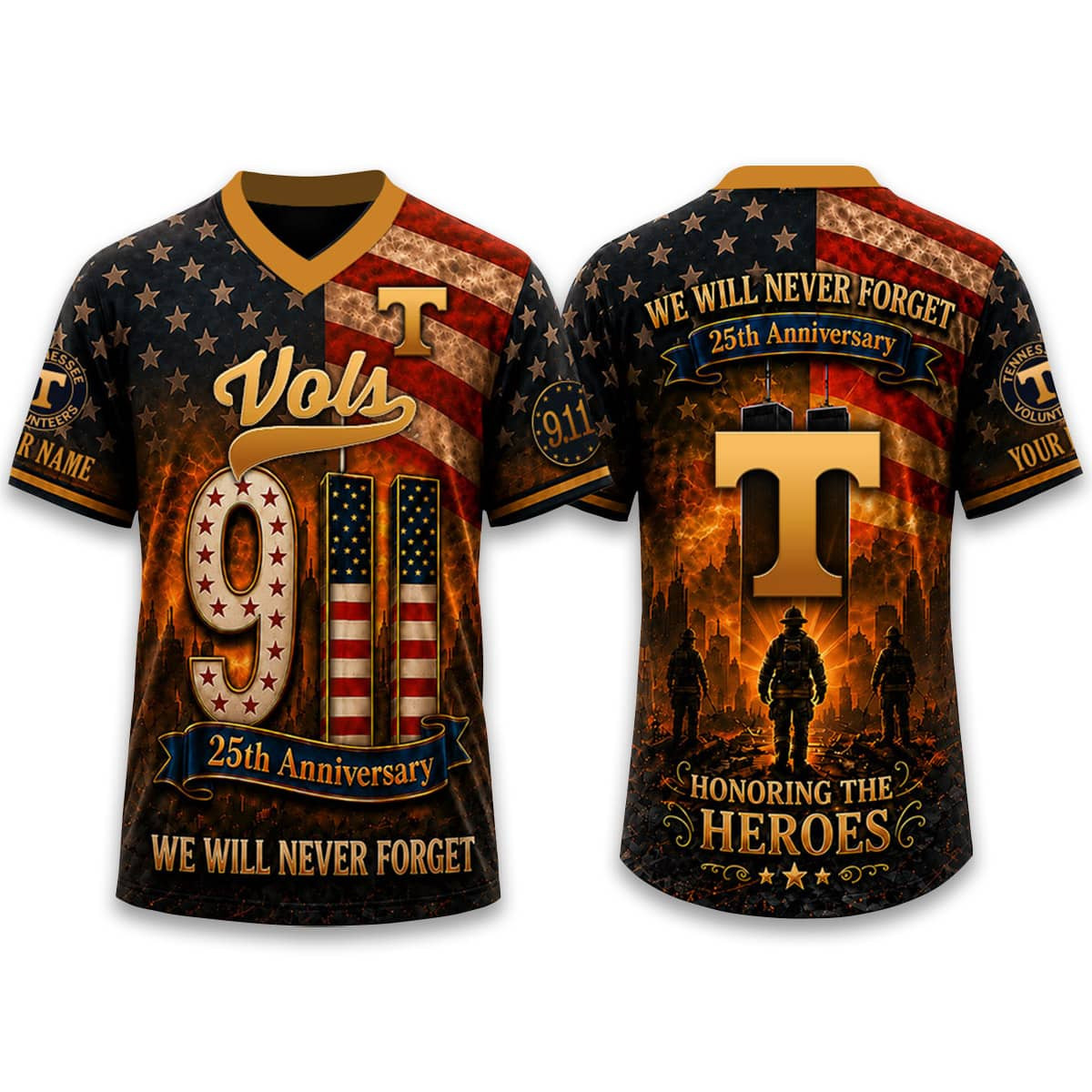 Vols Firefighter Never Forget 9 11 2026 Jersey 1 - Unicasport Vols Firefighter Never Forget 9 11 2026 Jersey