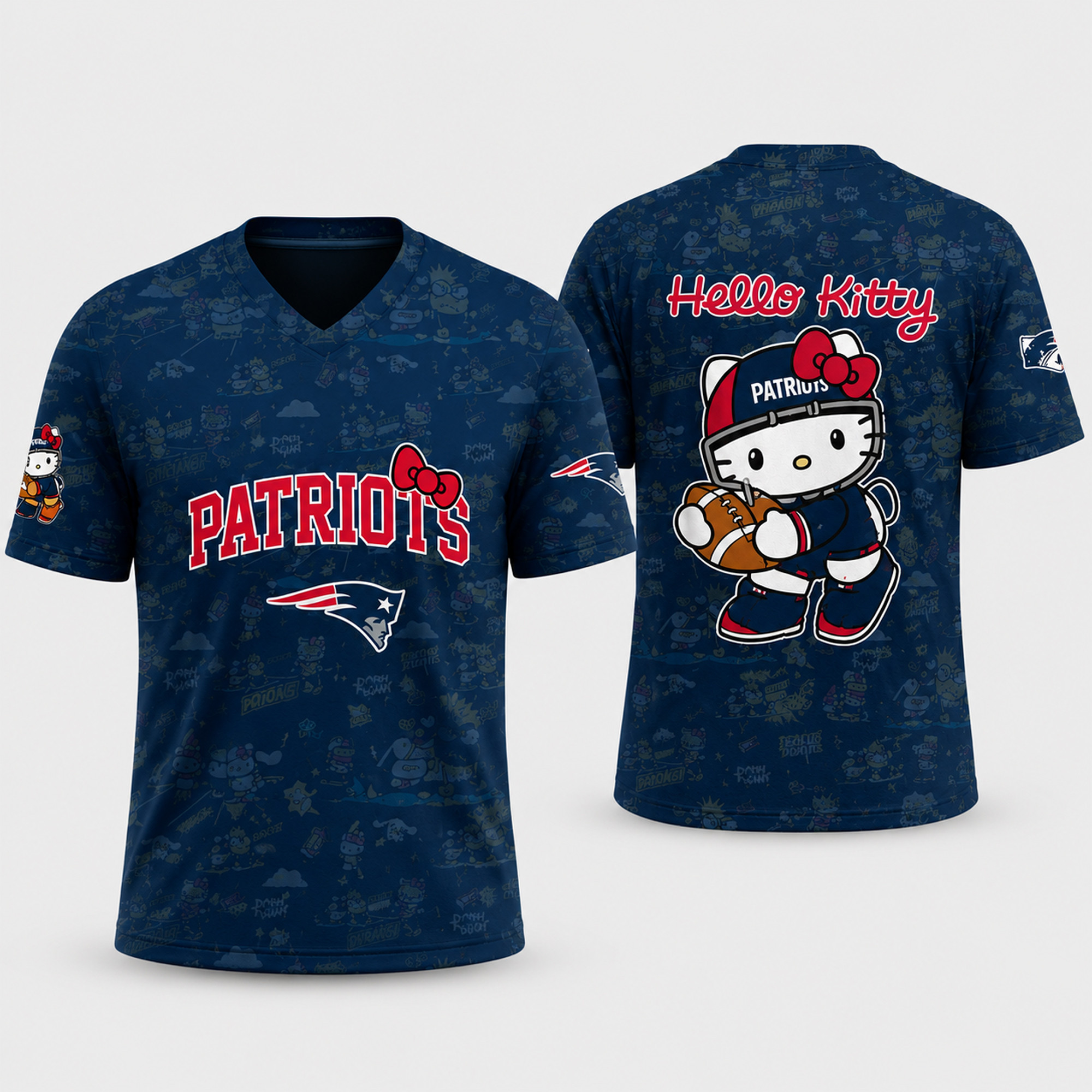 New England Patriots x Hello Kitty Night 2026 Football Jersey 1 - Unicasport New England Patriots x Hello Kitty Night 2026 Football Jersey