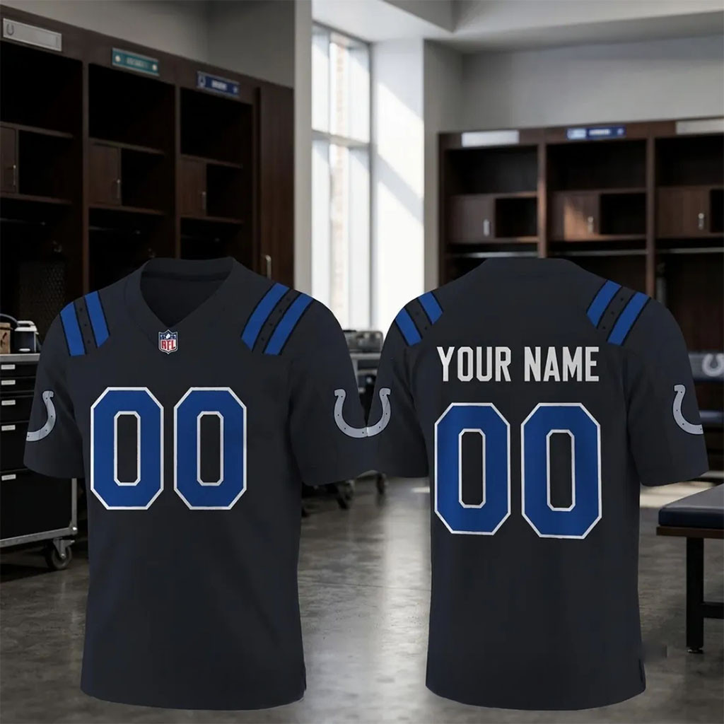 Custom Indianapolis Colts Rivalries Black Football Jersey Colts Merch Football Fan Gift Ideas 1 - Unicasport Custom Indianapolis Colts Rivalries Black Football Jersey Colts Merch Football Fan Gift Ideas