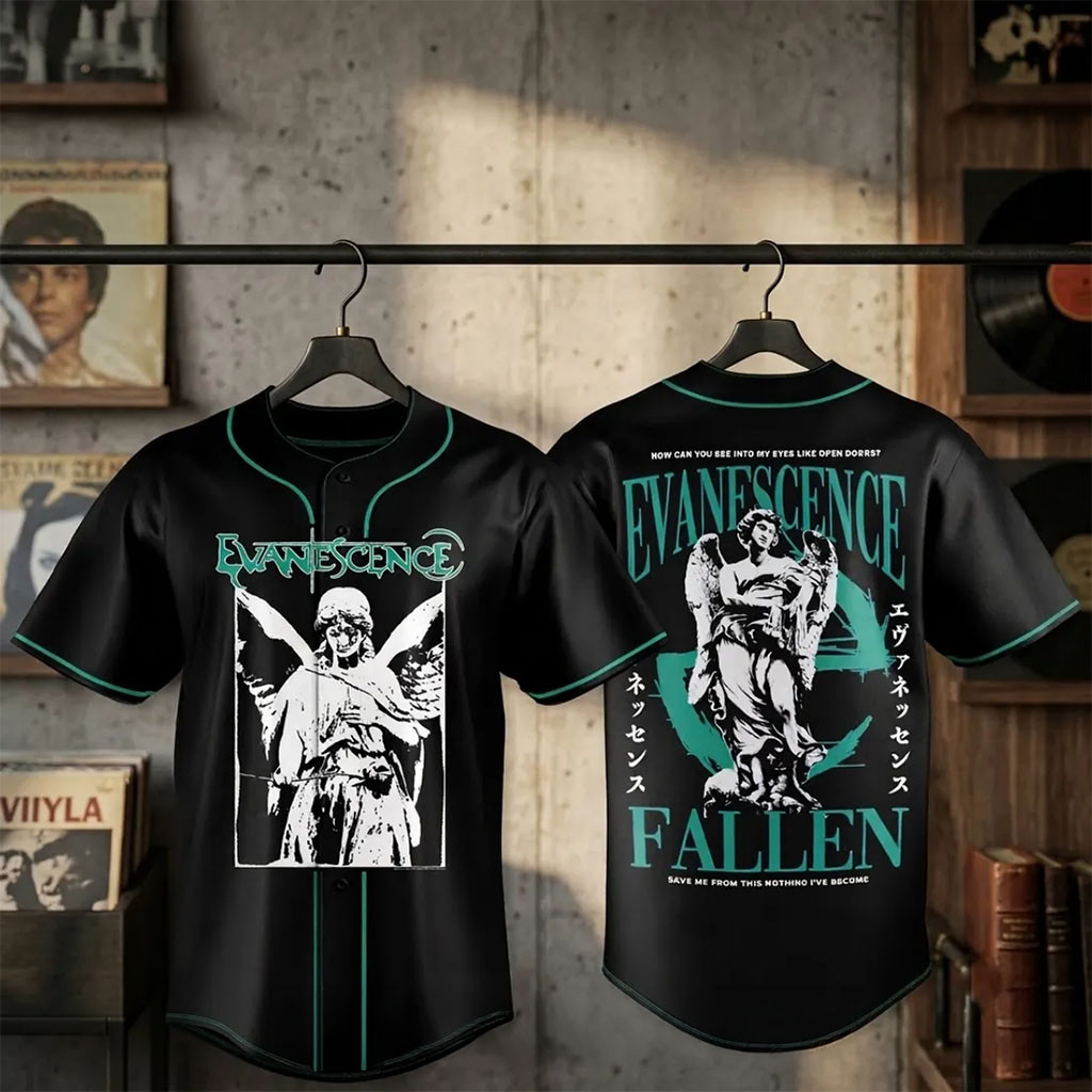 Evanescence Sanctuary Fallen 2026 27 World Tour Baseball Jersey Evanescence Merch Gifts For Fans 1 - Unicasport Evanescence Sanctuary Fallen 2026 27 World Tour Baseball Jersey Evanescence Merch Gifts For Fans