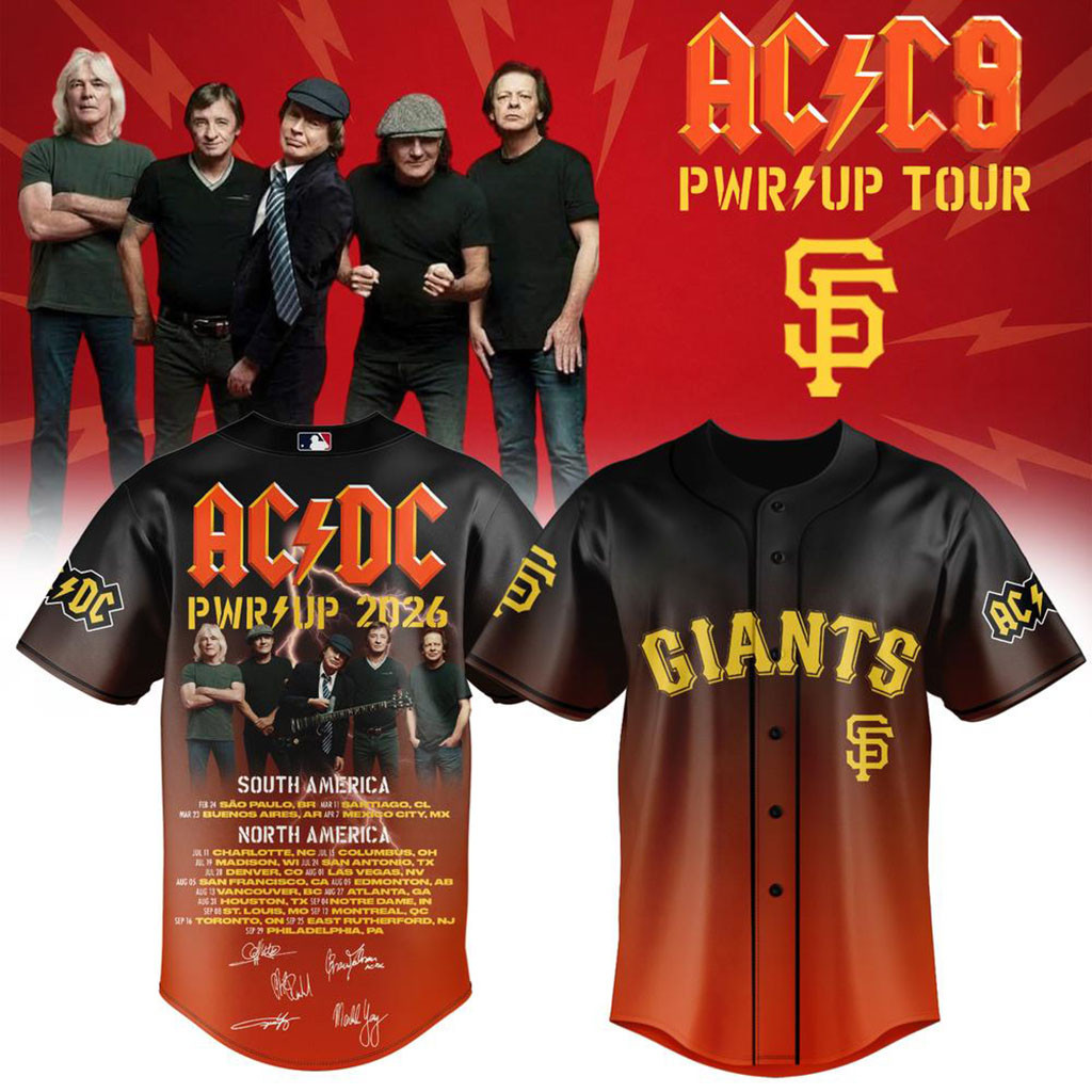 AC DC X San Francisco Giants Merch AC DC PWR Up Tour Baseball Jersey Gifts For Rock Band Fans 1 - Unicasport AC DC X San Francisco Giants Merch AC DC PWR Up Tour Baseball Jersey Gifts For Rock Band Fans