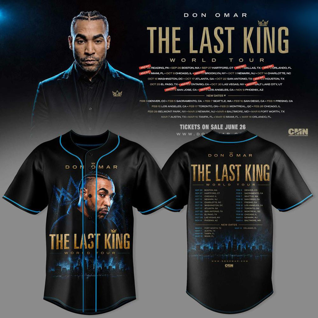 Don Omar The Last King World Tour Concert Baseball Jersey Don Omar Merch 2026 Rapper Fan Gifts 1 - Unicasport Don Omar The Last King World Tour Concert Baseball Jersey Don Omar Merch 2026 Rapper Fan Gifts