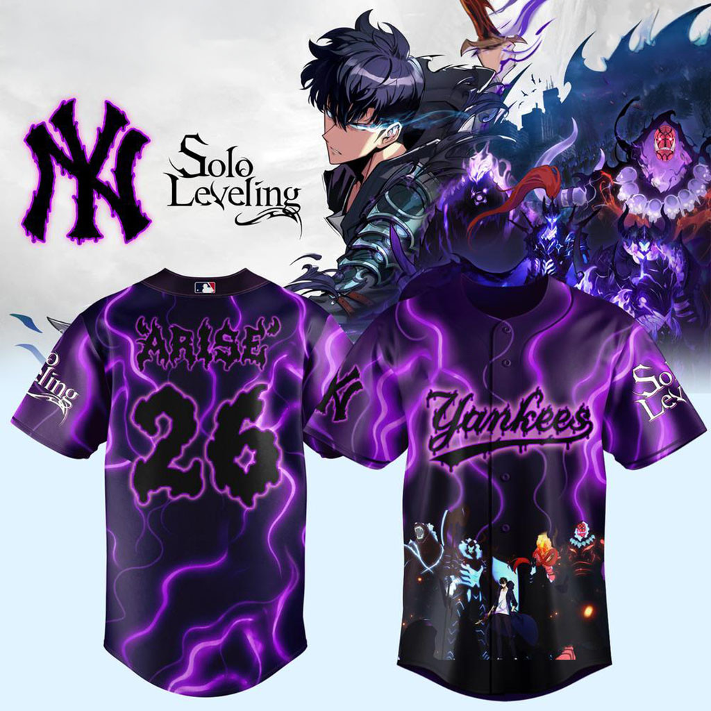 New York Yankees X Solo Leveling Night Baseball Jersey Arise Jersey NY Yankees Merch Fan Gifts 1 - Unicasport New York Yankees X Solo Leveling Night Baseball Jersey Arise Jersey NY Yankees Merch Fan Gifts