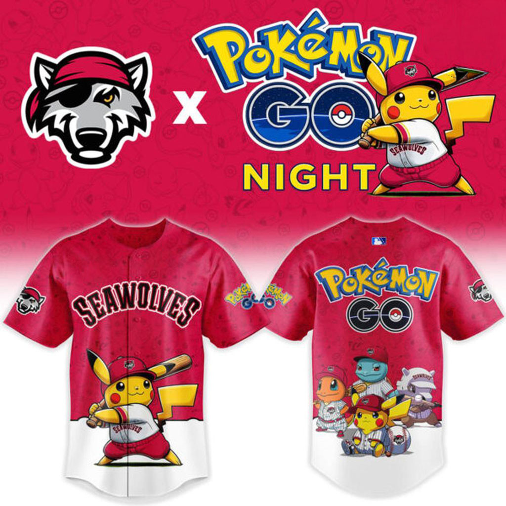 Erie SeaWolves X Pokemon GO Night 2026 Baseball Jersey Erie SeaWolves Merch Gift For Fans 1 - Unicasport Erie SeaWolves X Pokemon GO Night 2026 Baseball Jersey Erie SeaWolves Merch Gift For Fans