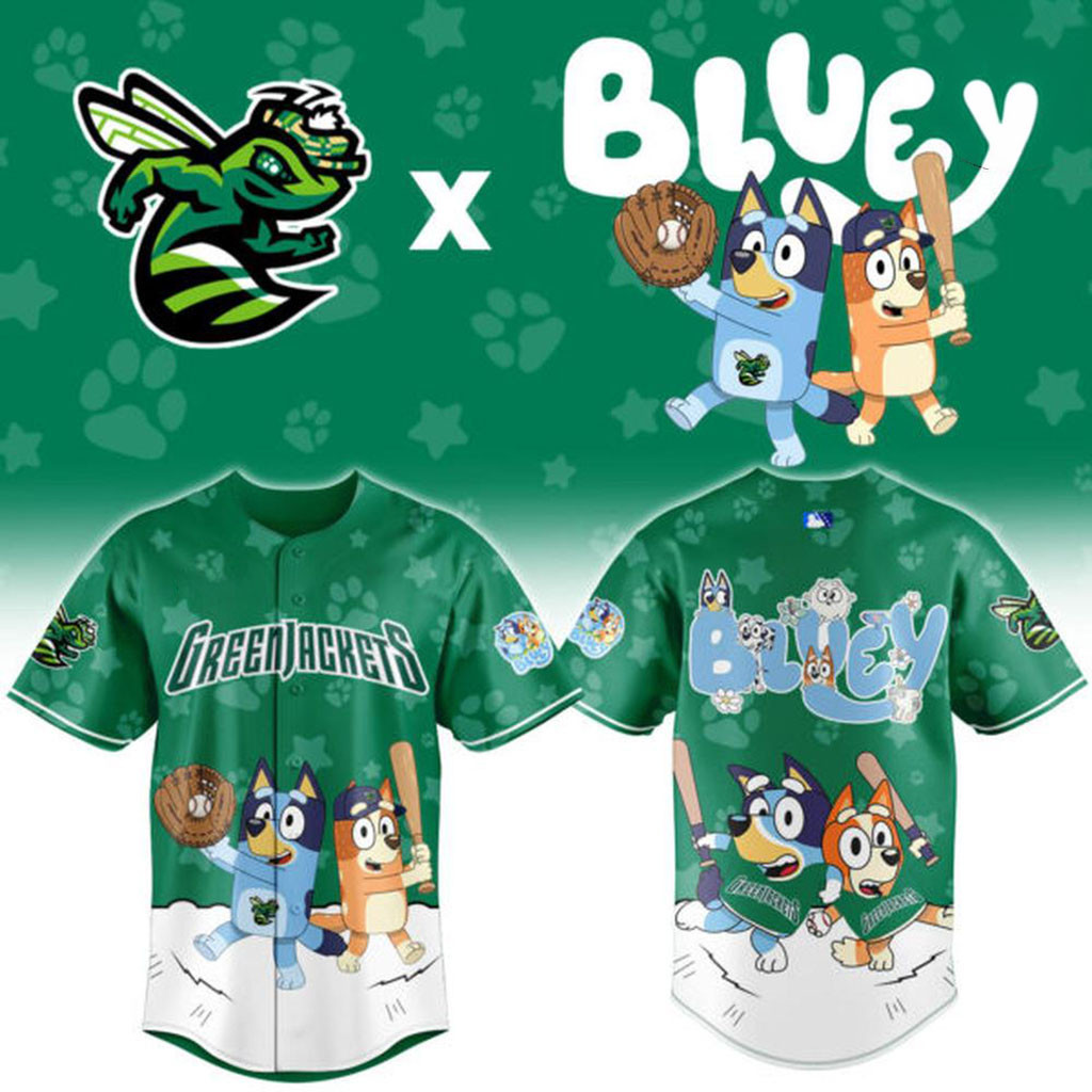 Augusta GreenJackets Bluey Night Game Baseball Jersey GreenJackets Merch Baseball Fans Gifts 1 - Unicasport Augusta GreenJackets Bluey Night Game Baseball Jersey GreenJackets Merch Baseball Fans Gifts