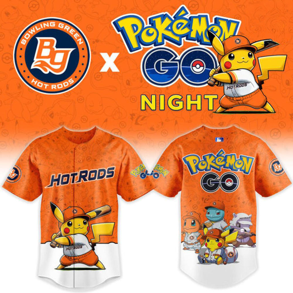 Bowling Green Hot Rods X Pokemon GO Night Baseball Jersey Hot Rods Merch Gift For Baseball Fans 1 - Unicasport Bowling Green Hot Rods X Pokemon GO Night Baseball Jersey Hot Rods Merch Gift For Baseball Fans