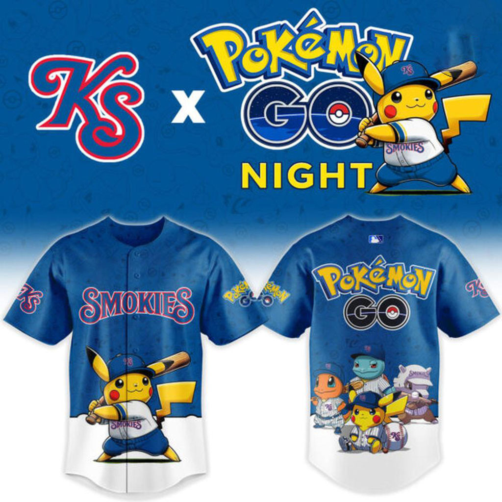 Knoxville Smokies X Pokemon GO Night Collector Edition Baseball Jersey Knoxville Smokies Merch 1 - Unicasport Knoxville Smokies X Pokemon GO Night Collector Edition Baseball Jersey Knoxville Smokies Merch