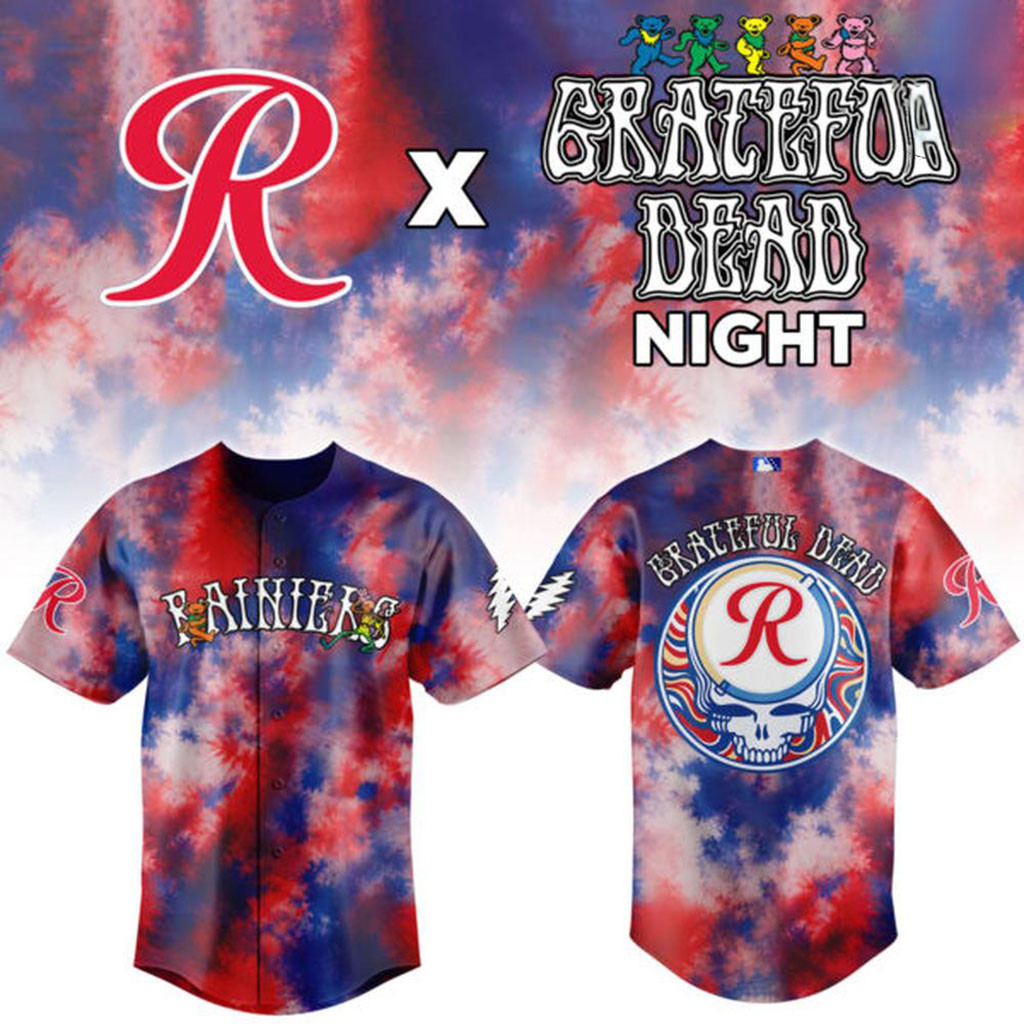 Tacoma Rainiers X Grateful Dead Night Baseball Jersey Tacoma Rainiers Merch Baseball Fan Gifts 1 - Unicasport Tacoma Rainiers X Grateful Dead Night Baseball Jersey Tacoma Rainiers Merch Baseball Fan Gifts