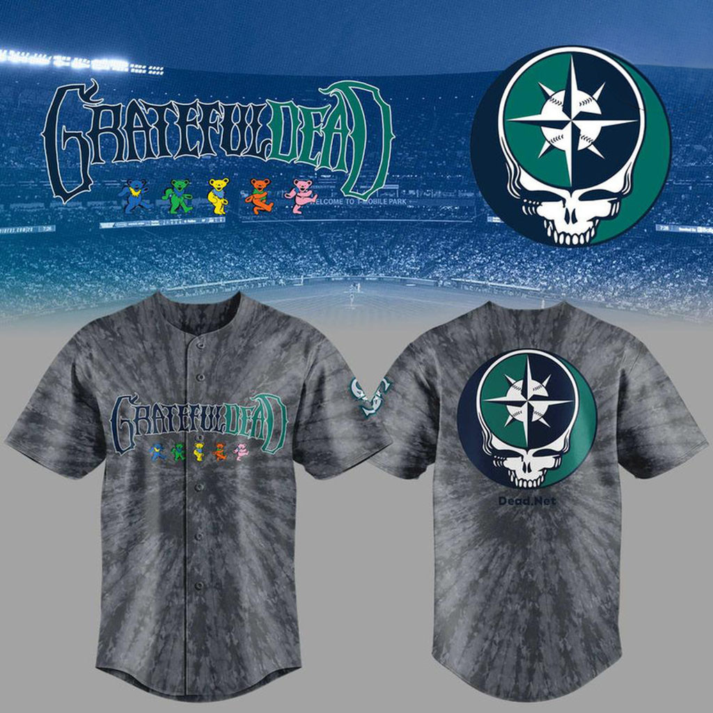 Seattle Mariners X Grateful Dead Baseball Jersey Seattle Mariners Merch Baseball Fan Gifts 1 - Unicasport Seattle Mariners X Grateful Dead Baseball Jersey Seattle Mariners Merch Baseball Fan Gifts