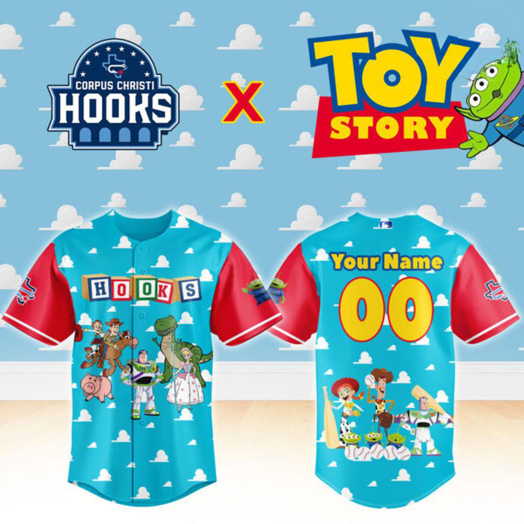 Personalized Corpus Christi Hooks X Toy Story Night 2026 Baseball Jersey Hooks Merch Son Gifts 1 - Unicasport Personalized Corpus Christi Hooks X Toy Story Night 2026 Baseball Jersey Hooks Merch Son Gifts