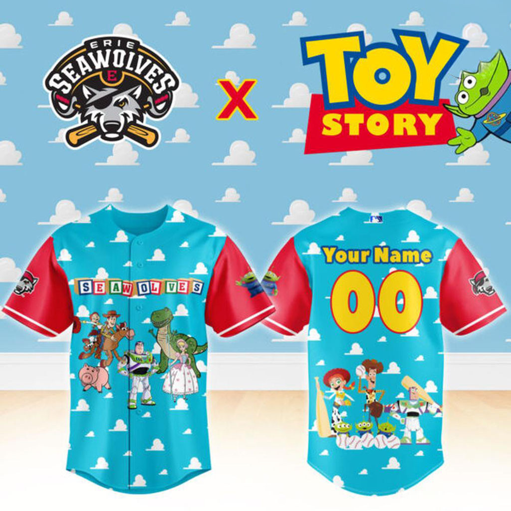 Personalized Erie SeaWolves X Toy Story Night 2026 Baseball Jersey Erie SeaWolves Merch Gifts 1 - Unicasport Personalized Erie SeaWolves X Toy Story Night 2026 Baseball Jersey Erie SeaWolves Merch Gifts