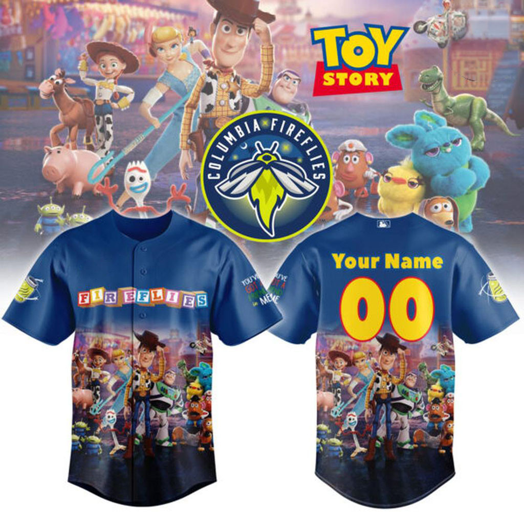 Personalized Toy Story Night X Columbia Fireflies Baseball Jersey Columbia Fireflies Merch 2026 1 - Unicasport Personalized Toy Story Night X Columbia Fireflies Baseball Jersey Columbia Fireflies Merch 2026