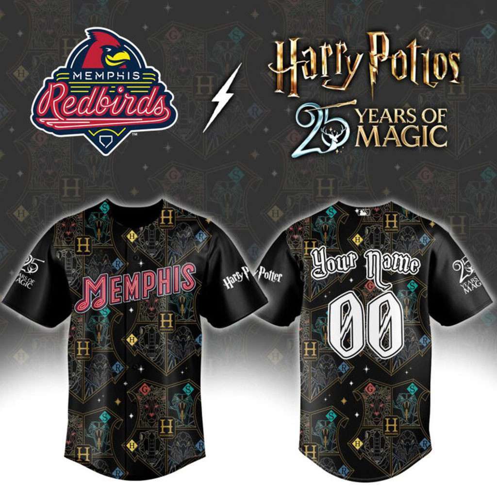 Personalized Memphis Redbirds Harry Potter Night Jersey Memphis Redbirds Merch Gift For Fans 1 - Unicasport Personalized Memphis Redbirds Harry Potter Night Jersey Memphis Redbirds Merch Gift For Fans