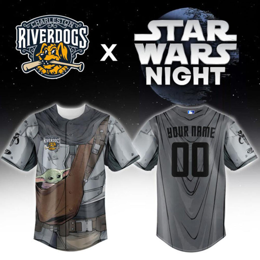 Personalized Star Wars Night X Charleston RiverDogs Baseball Jersey RiverDogs Merch Fan Gifts 1 - Unicasport Personalized Star Wars Night X Charleston RiverDogs Baseball Jersey RiverDogs Merch Fan Gifts