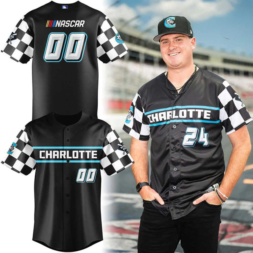 Personalized Charlotte Knights X NASCAR Night 2026 Baseball Jersey Charlotte Knights Merch 1 - Unicasport Personalized Charlotte Knights X NASCAR Night 2026 Baseball Jersey Charlotte Knights Merch