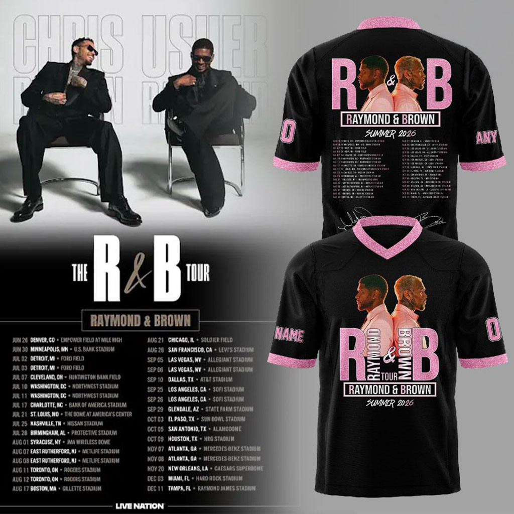 Custom The R&B Tour Merch Raymond And Brown Summer 2026 Jersey Best Gift For Music Lovers 1 - Unicasport Custom The R&B Tour Merch Raymond And Brown Summer 2026 Jersey Best Gift For Music Lovers