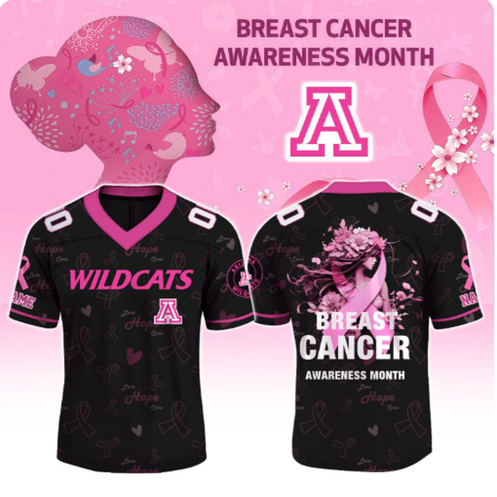 Personalized Arizona Wildcats Breast Cancer Awareness Month Jersey Arizona Wildcats Merch 2026 1 - Unicasport Personalized Arizona Wildcats Breast Cancer Awareness Month Jersey Arizona Wildcats Merch 2026