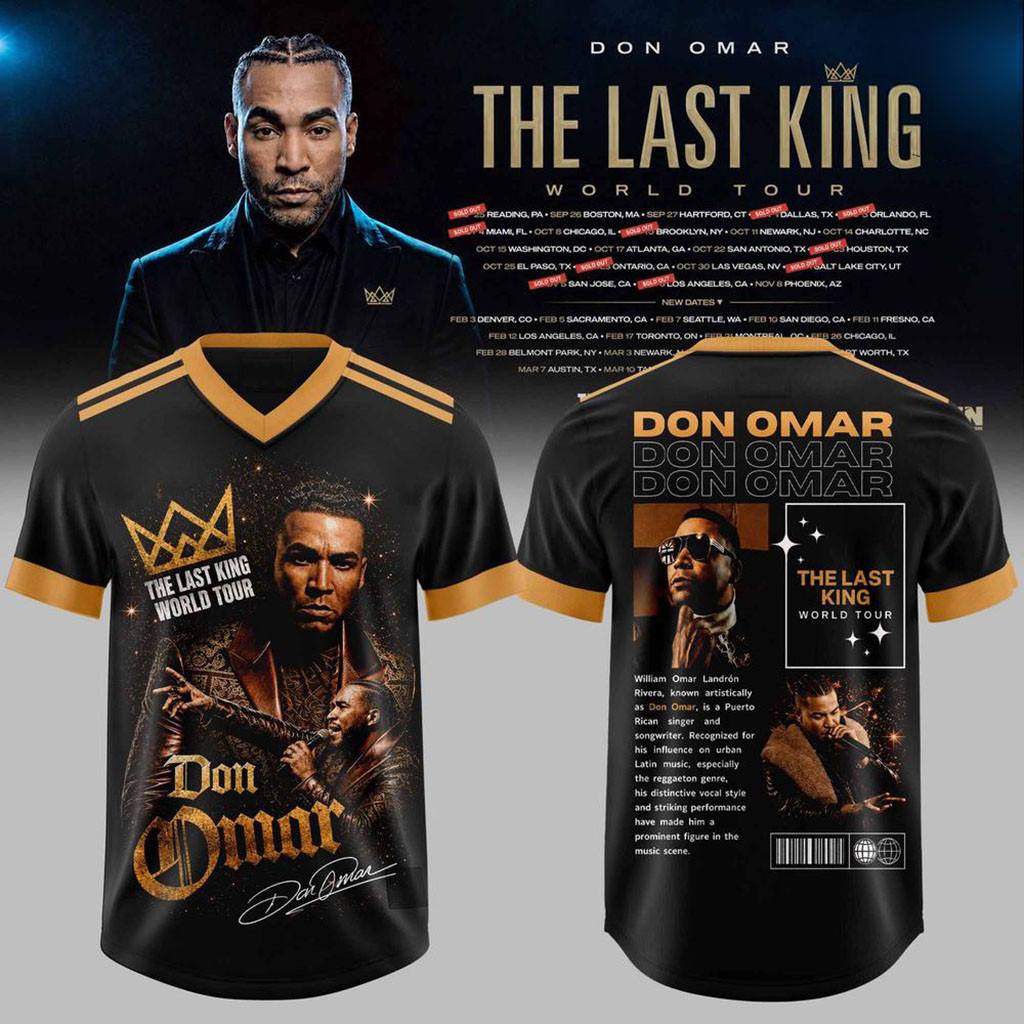 Don Omar Merch 2026 The Last King World Tour Jersey Gifts Ideas For Music Lovers 1 - Unicasport Don Omar Merch 2026 The Last King World Tour Jersey Gifts Ideas For Music Lovers
