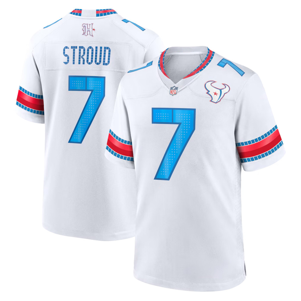 CJ Stroud Jersey Shirt Houston Texans Merch 2026 #7 Houston Texans Rivalries Game Jersey White 1 - Unicasport CJ Stroud Jersey Shirt Houston Texans Merch 2026 #7 Houston Texans Rivalries Game Jersey White