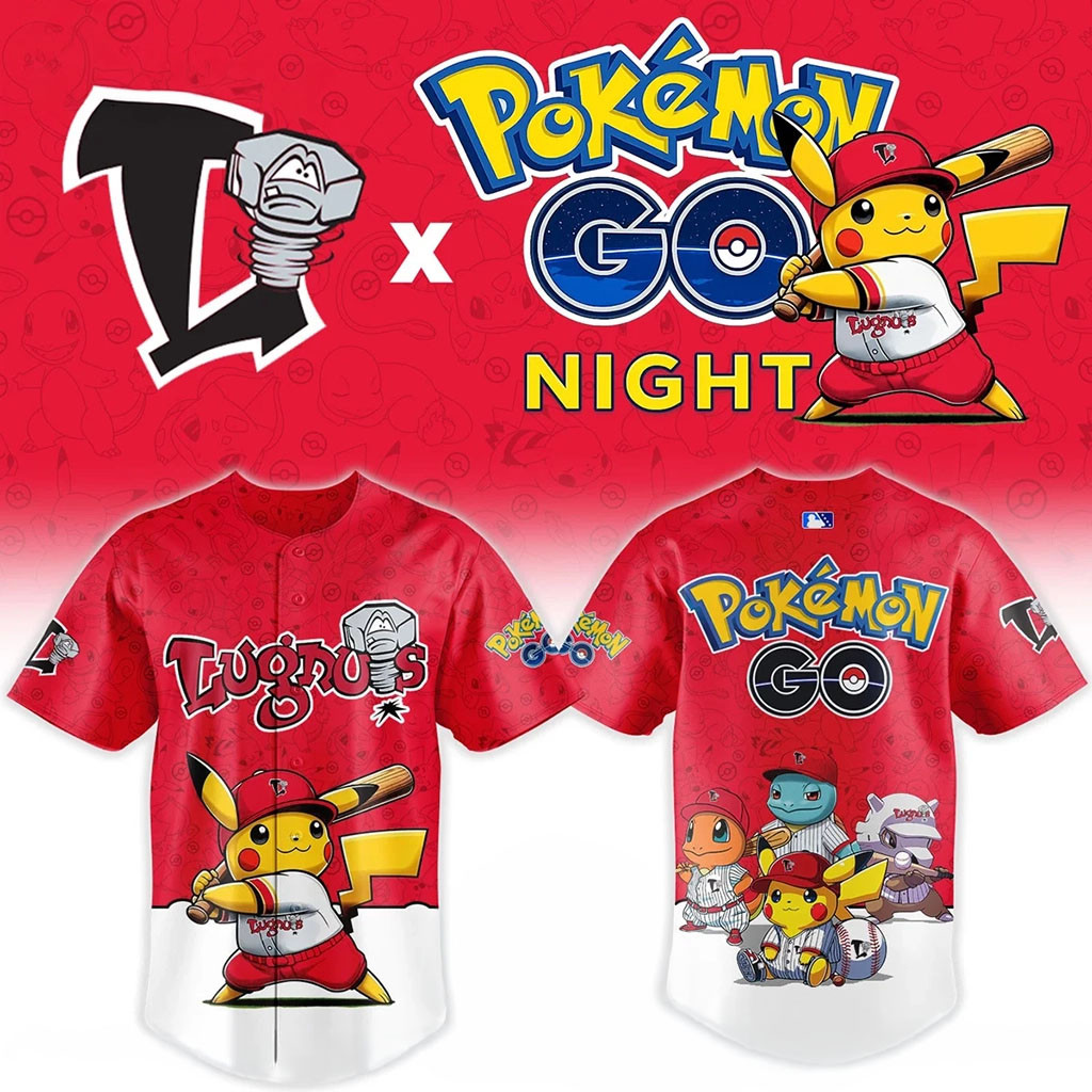 Lansing Lugnuts x Pokemon Go Night Game Baseball Jersey Lugnuts Merch Gifts For Fans 1 - Unicasport Lansing Lugnuts x Pokemon Go Night Game Baseball Jersey Lugnuts Merch Gifts For Fans