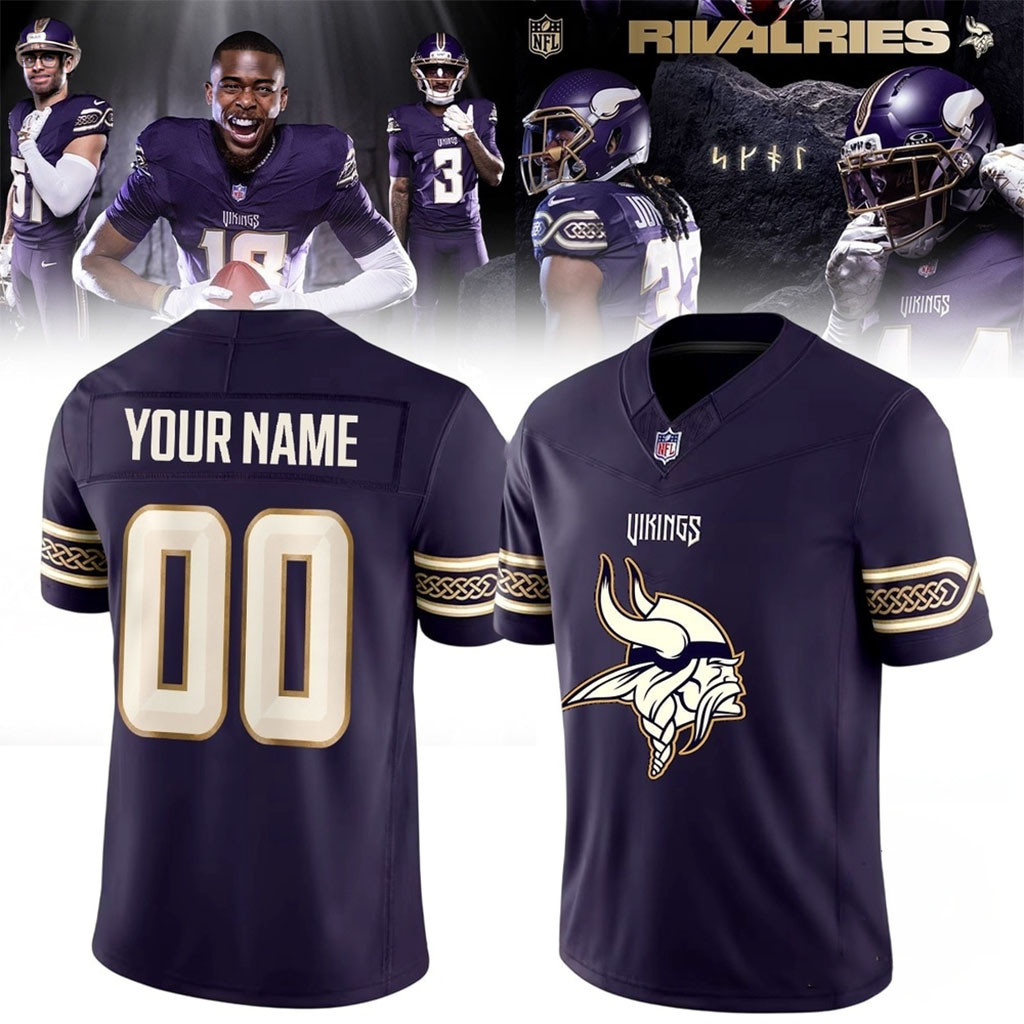 Custom Minnesota Vikings Rivalries 2026 Football Jersey Vikings Merch Gifts For Football Lovers 1 - Unicasport Custom Minnesota Vikings Rivalries 2026 Football Jersey Vikings Merch Gifts For Football Lovers