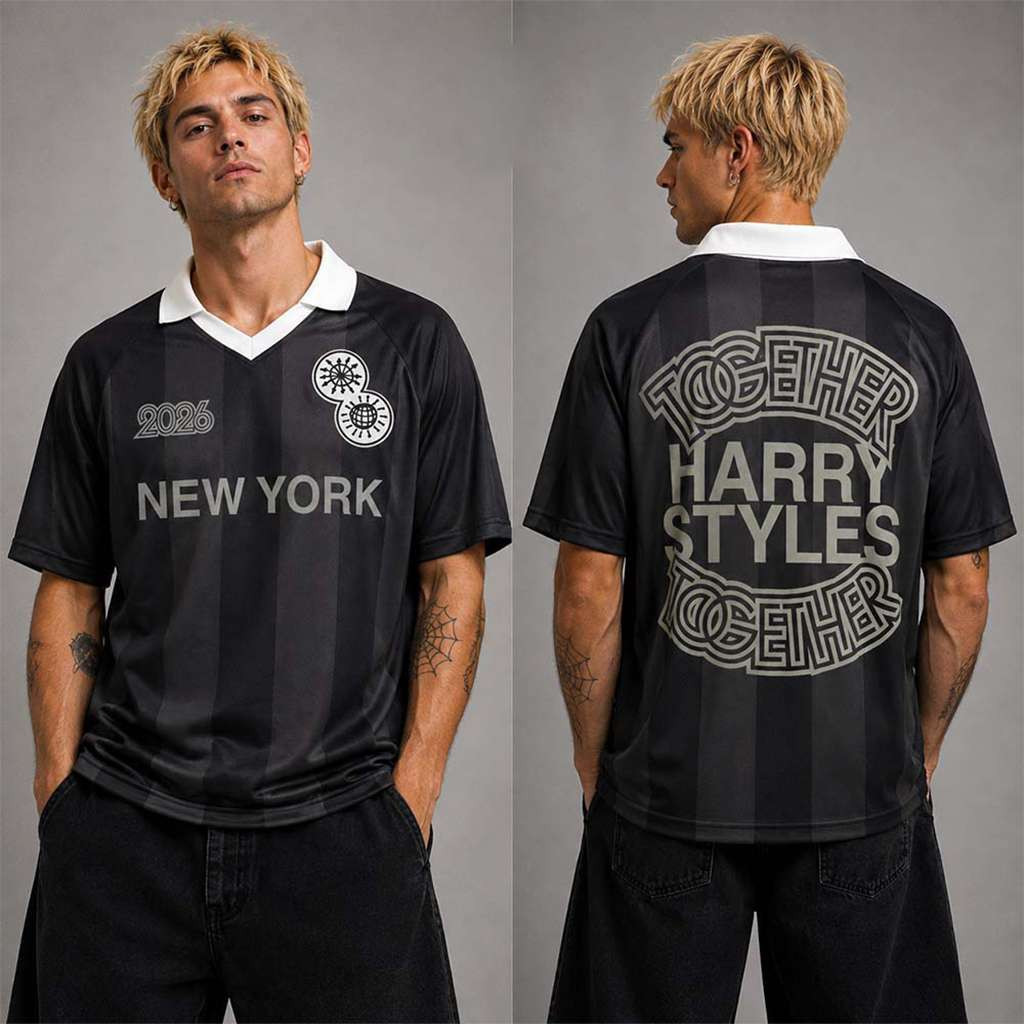 Harry Styles Merch New York 2026 MSG Madison Square Garden Black Soccer Jersey Fan Gifts 1 - Unicasport Harry Styles Merch New York 2026 MSG Madison Square Garden Black Soccer Jersey Fan Gifts