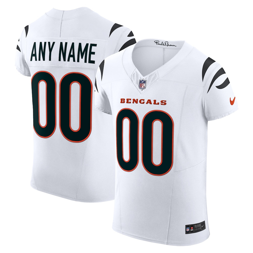 Cincinnati Bengals Merch - Men's Vapor F.U.S.E. Elite Custom Jersey, White 1 - Unicasport Cincinnati Bengals Merch - Men's Vapor F.U.S.E. Elite Custom Jersey, White