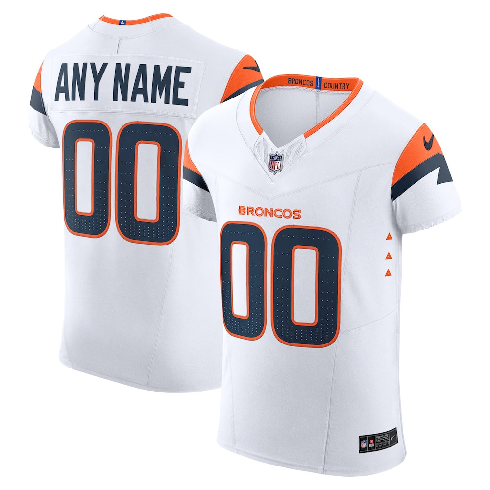 Denver Broncos Merch - Men's Vapor F.U.S.E. Elite Custom Jersey, White - Best Football Related Gifts 1 - Unicasport Denver Broncos Merch - Men's Vapor F.U.S.E. Elite Custom Jersey, White - Best Football Related Gifts