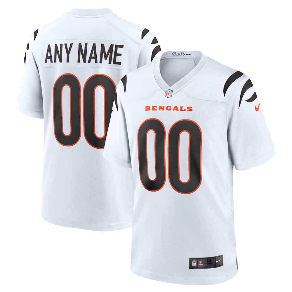 Cincinnati Bengals Merch - Men's Game Custom Jersey, White - Football Gift Ideas For Men 1 - Unicasport Cincinnati Bengals Merch - Men's Game Custom Jersey, White - Football Gift Ideas For Men