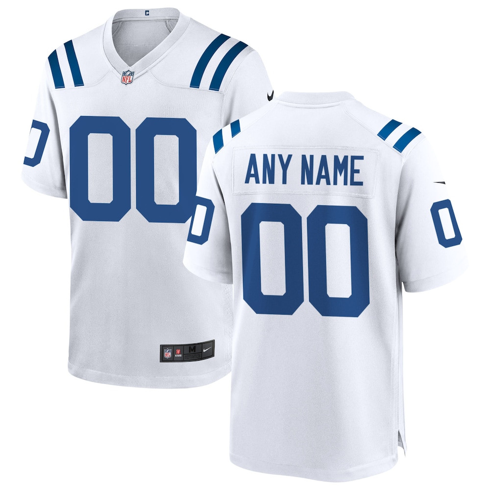 Indianapolis Colts Merch - Men's Custom Game Jersey, White 1 - Unicasport Indianapolis Colts Merch - Men's Custom Game Jersey, White