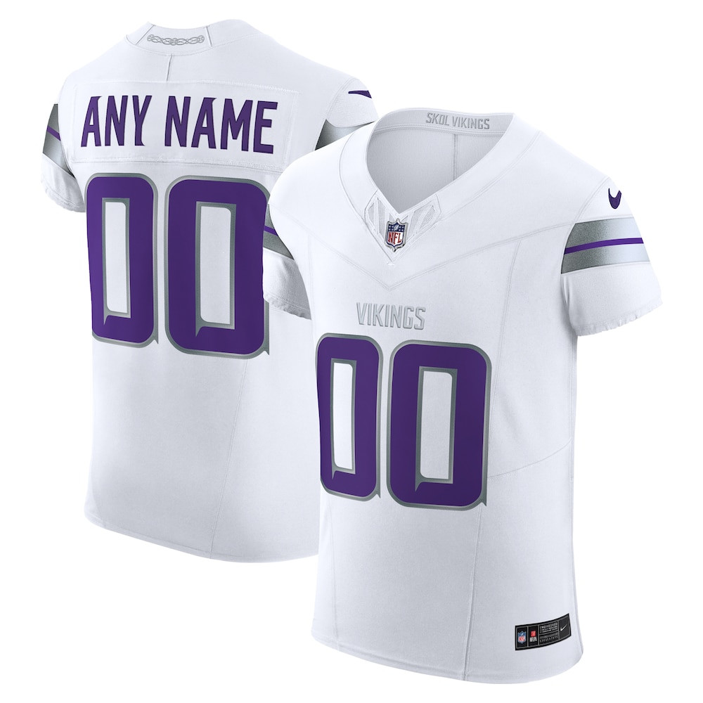 Minnesota Vikings Merch - Men's Vapor F.U.S.E. Elite Custom Jersey, White 1 - Unicasport Minnesota Vikings Merch - Men's Vapor F.U.S.E. Elite Custom Jersey, White