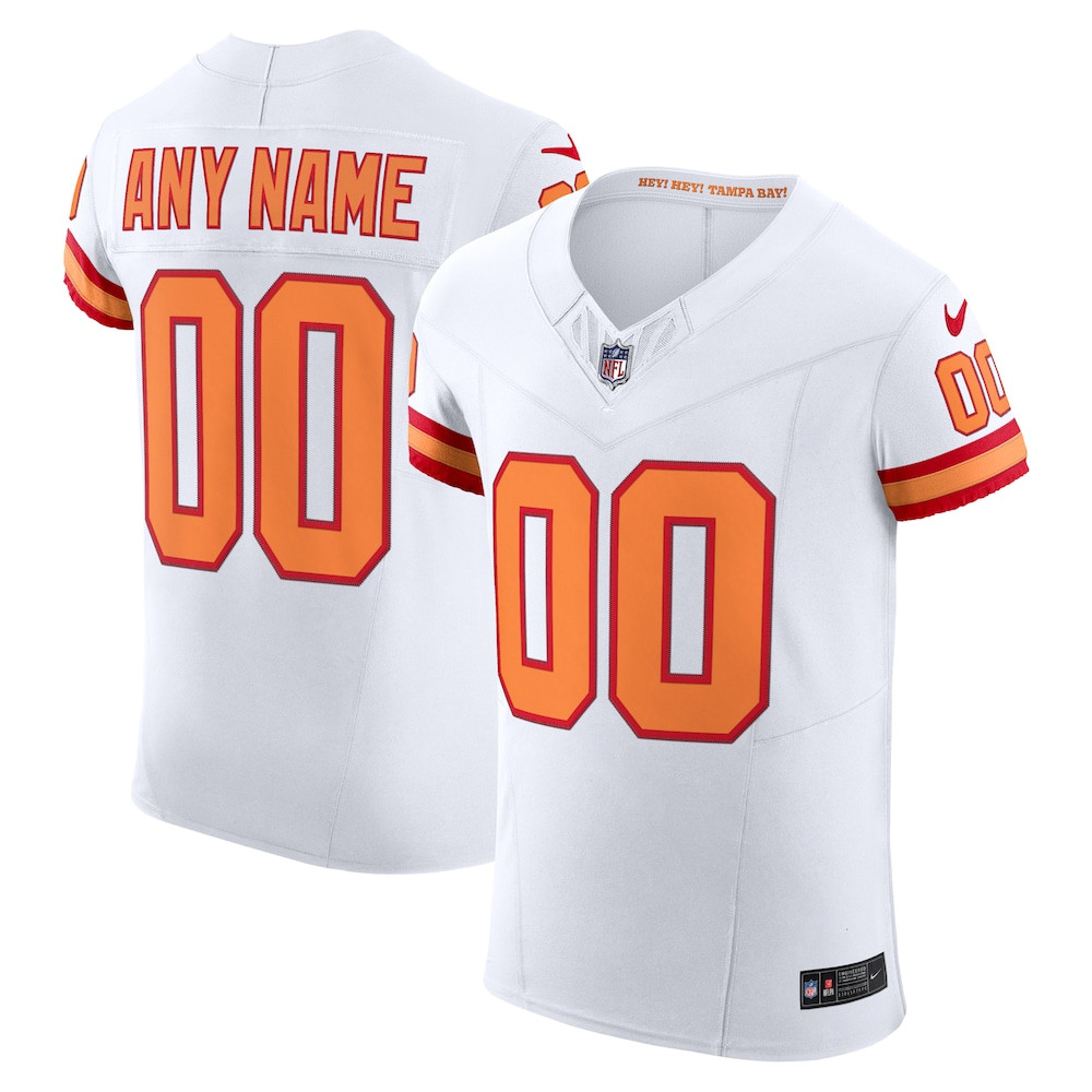 Tampa Bay Buccaneers Merch - Men's Vapor F.U.S.E. Custom Elite Jersey, White 1 - Unicasport Tampa Bay Buccaneers Merch - Men's Vapor F.U.S.E. Custom Elite Jersey, White