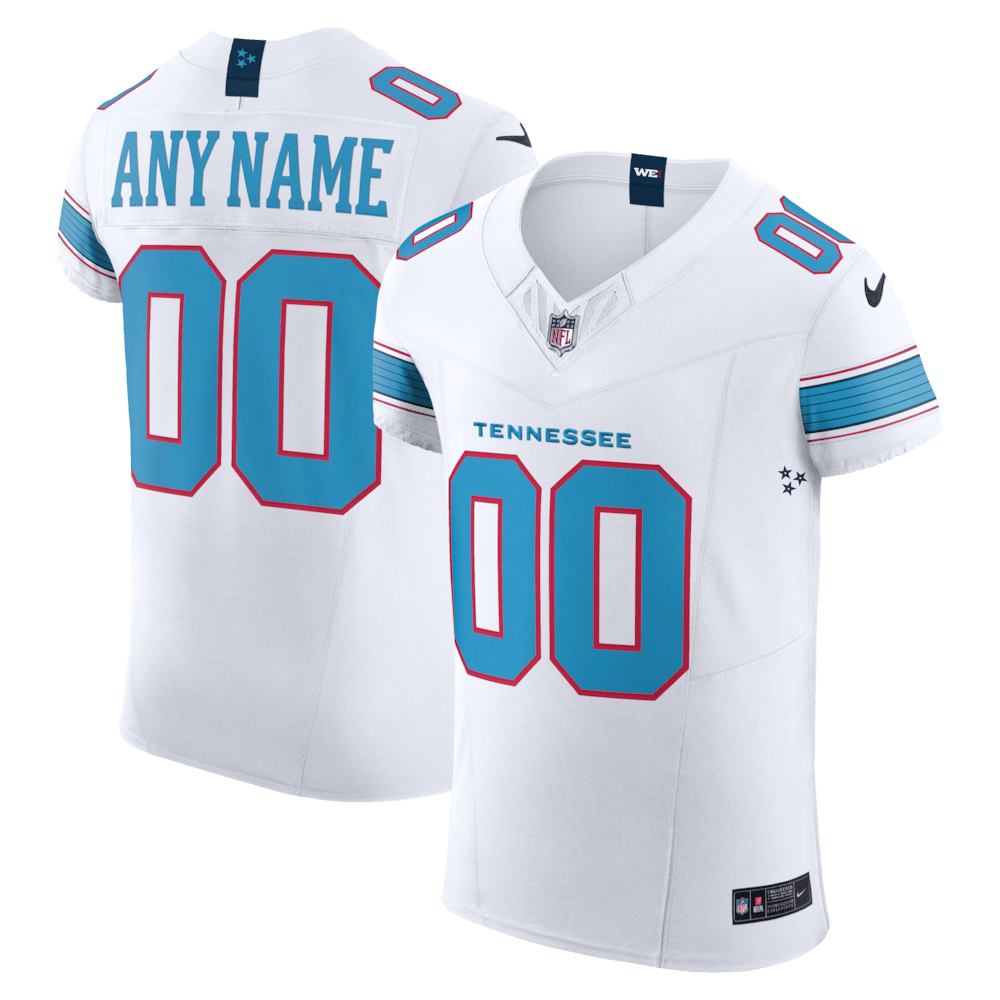 Tennessee Titans Merch - Men's Vapor F.U.S.E. Elite Custom Jersey, White - Best Birthday Gift For Football Lovers 1 - Unicasport Tennessee Titans Merch - Men's Vapor F.U.S.E. Elite Custom Jersey, White - Best Birthday Gift For Football Lovers
