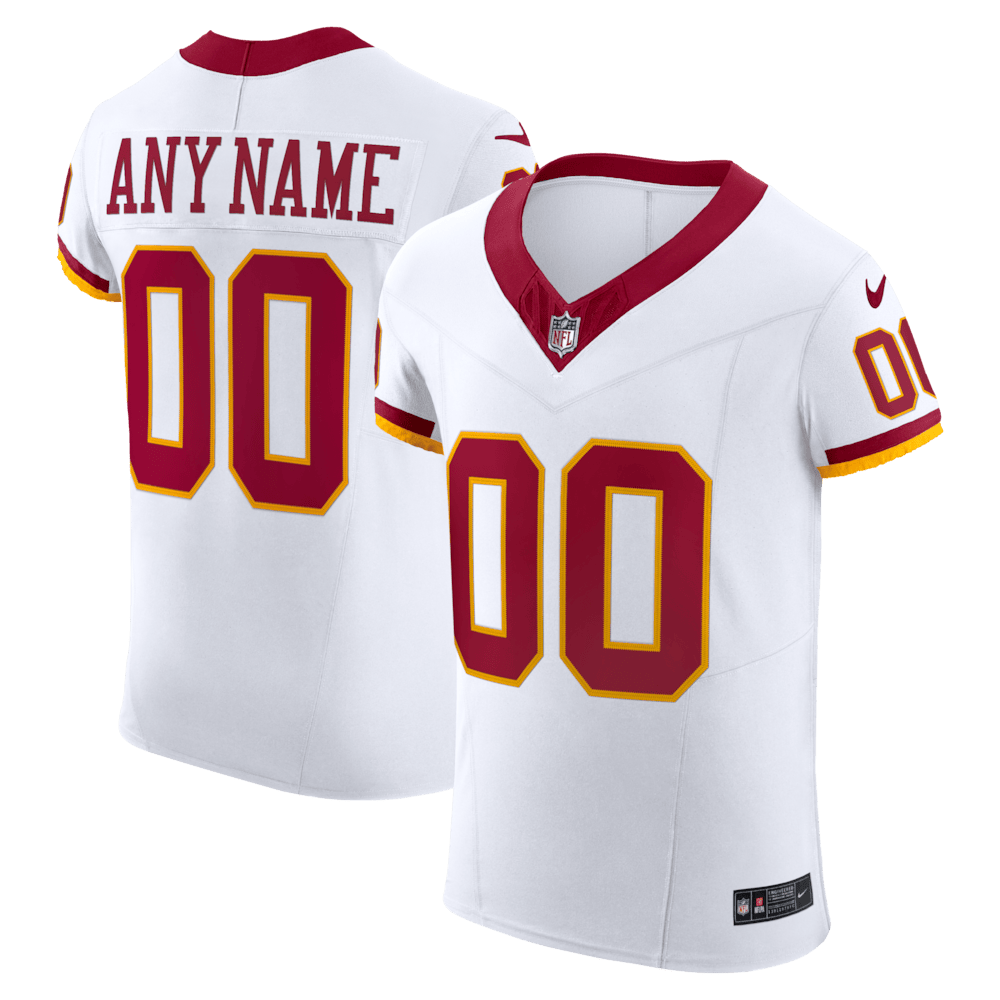 Washington Commanders Merch - Men's Vapor F.U.S.E. Elite Custom Jersey, White - Best Gift For A Football Lover 1 - Unicasport Washington Commanders Merch - Men's Vapor F.U.S.E. Elite Custom Jersey, White - Best Gift For A Football Lover