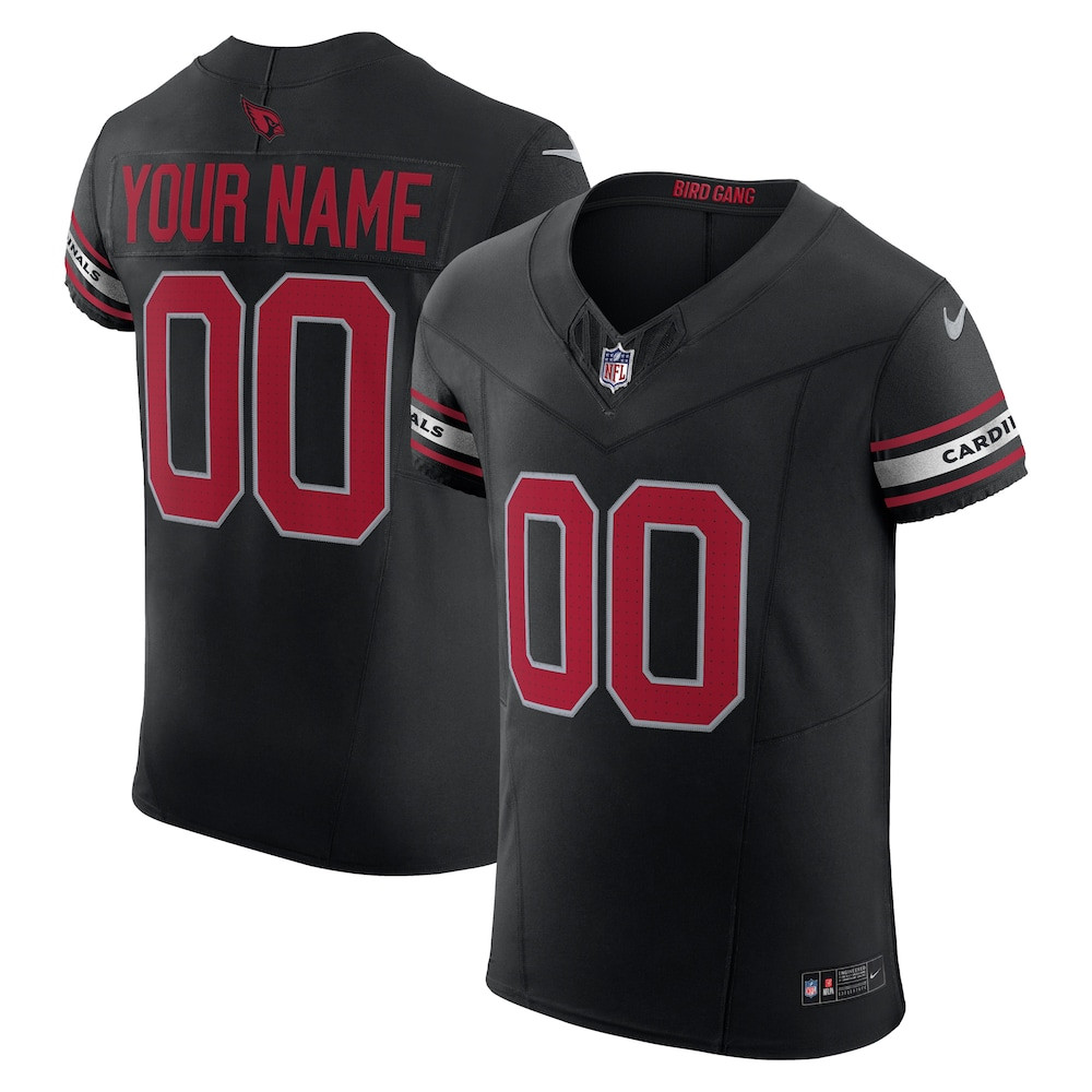 Arizona Cardinals Merch - Men's Vapor F.U.S.E. Elite Custom Jersey, Black