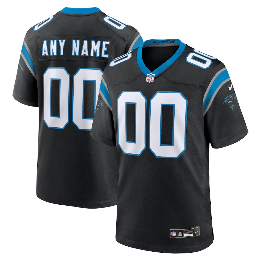 Carolina Panthers Merch - Men's Custom Game Jersey, Black - American Football Fan Gifts 1 - Unicasport Carolina Panthers Merch - Men's Custom Game Jersey, Black - American Football Fan Gifts