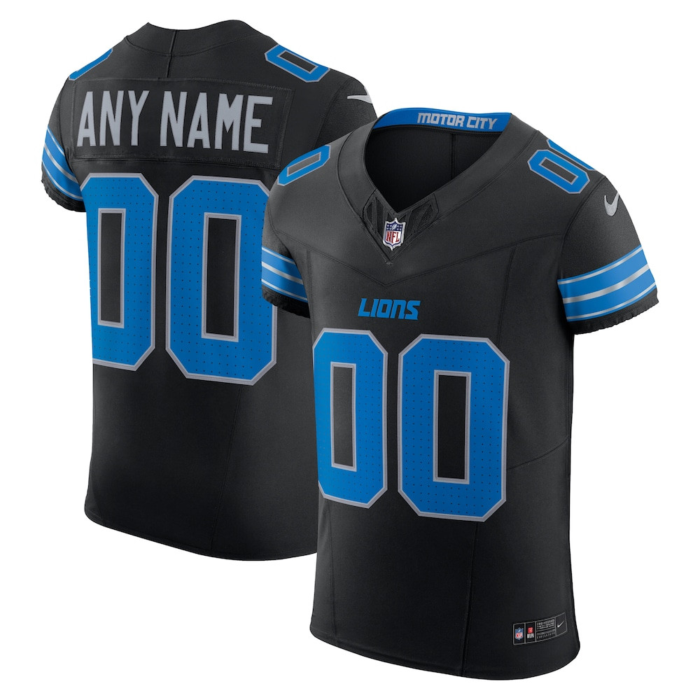 Detroit Lions Merch - Men's Alternate Vapor F.U.S.E. Elite Custom Jersey, Black 1 - Unicasport Detroit Lions Merch - Men's Alternate Vapor F.U.S.E. Elite Custom Jersey, Black