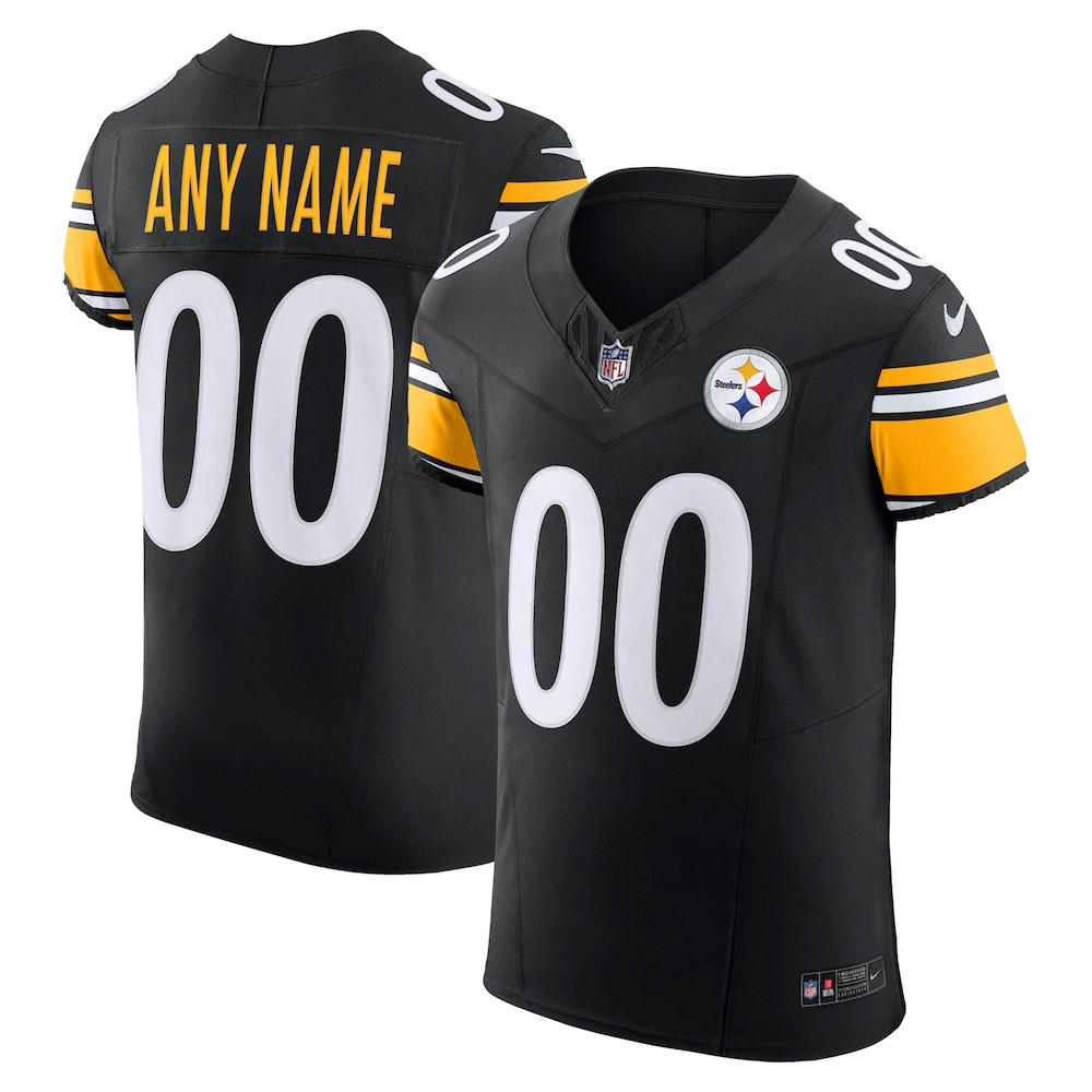Pittsburgh Steelers Merch - Men's Vapor F.U.S.E. Elite Custom Jersey, Black 1 - Unicasport Pittsburgh Steelers Merch - Men's Vapor F.U.S.E. Elite Custom Jersey, Black