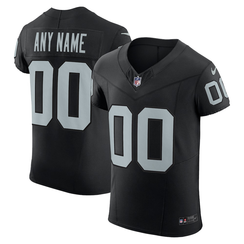 Las Vegas Raiders Merch - Men's Vapor F.U.S.E. Elite Custom Jersey, Black - Best Birthday Gift For Football Lovers 1 - Unicasport Las Vegas Raiders Merch - Men's Vapor F.U.S.E. Elite Custom Jersey, Black - Best Birthday Gift For Football Lovers