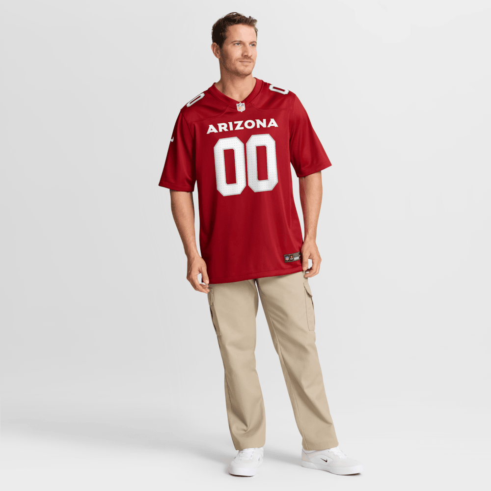 Arizona Cardinals Merch - Men's Cardinal Custom Game Jersey 1 - Unicasport Arizona Cardinals Merch - Men's Cardinal Custom Game Jersey