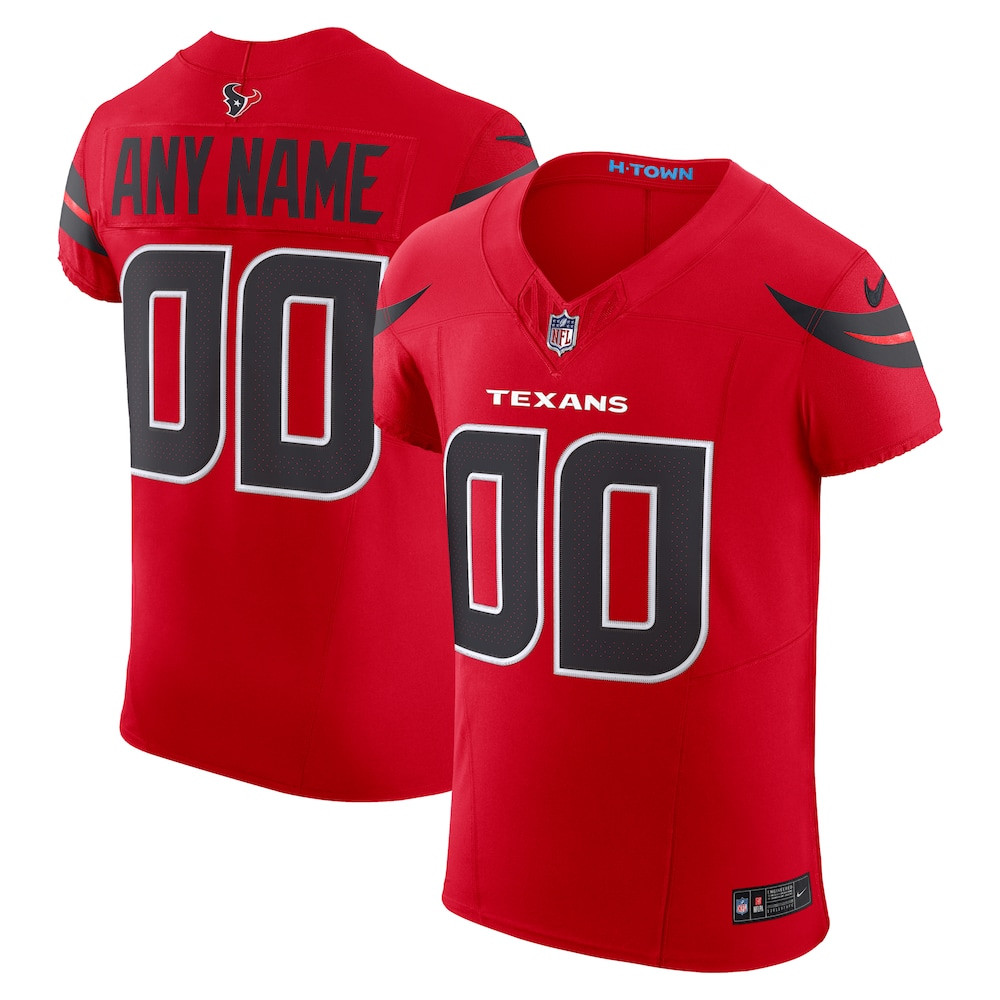 Houston Texans Merch - Men's Alternate Vapor F.U.S.E. Elite Custom Jersey, Red 1 - Unicasport Houston Texans Merch - Men's Alternate Vapor F.U.S.E. Elite Custom Jersey, Red