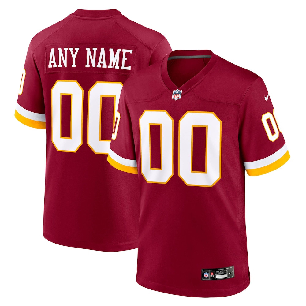 Washington Commanders Merch - Men's Custom Game Jersey, Burgundy - Football Gift Ideas For Men 1 - Unicasport Washington Commanders Merch - Men's Custom Game Jersey, Burgundy - Football Gift Ideas For Men