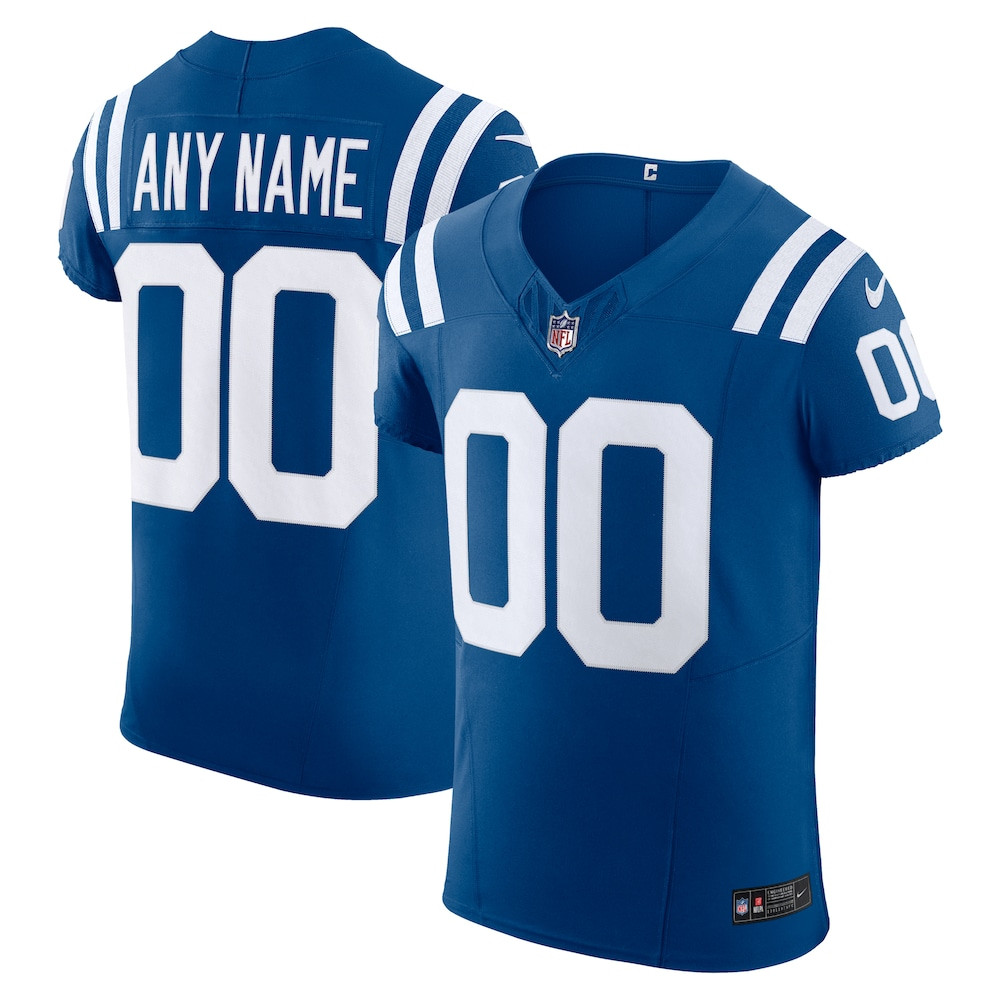 Indianapolis Colts Merch - Men's Royal Vapor F.U.S.E. Elite Custom Jersey - Cool Gifts For Football Fans 1 - Unicasport Indianapolis Colts Merch - Men's Royal Vapor F.U.S.E. Elite Custom Jersey - Cool Gifts For Football Fans