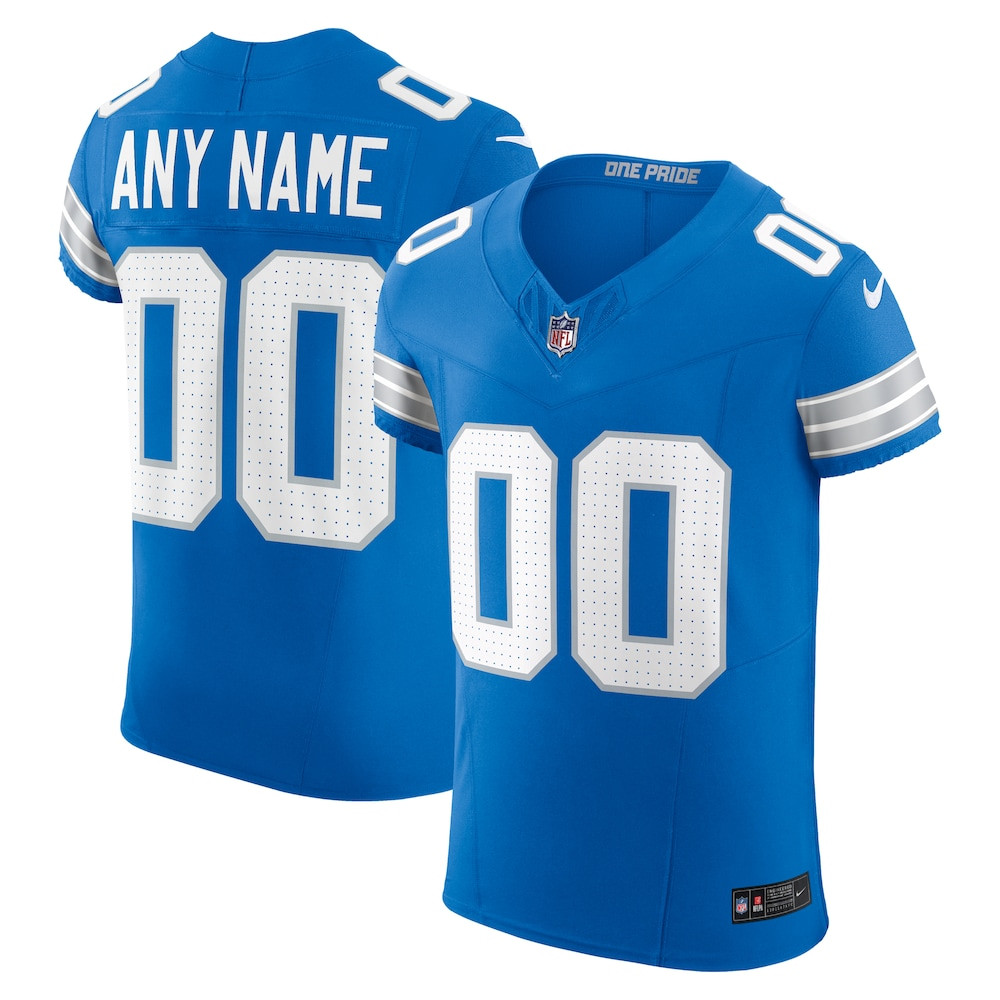 Detroit Lions Merch - Men's Team Vapor F.U.S.E. Elite Custom Jersey, Blue 1 - Unicasport Detroit Lions Merch - Men's Team Vapor F.U.S.E. Elite Custom Jersey, Blue