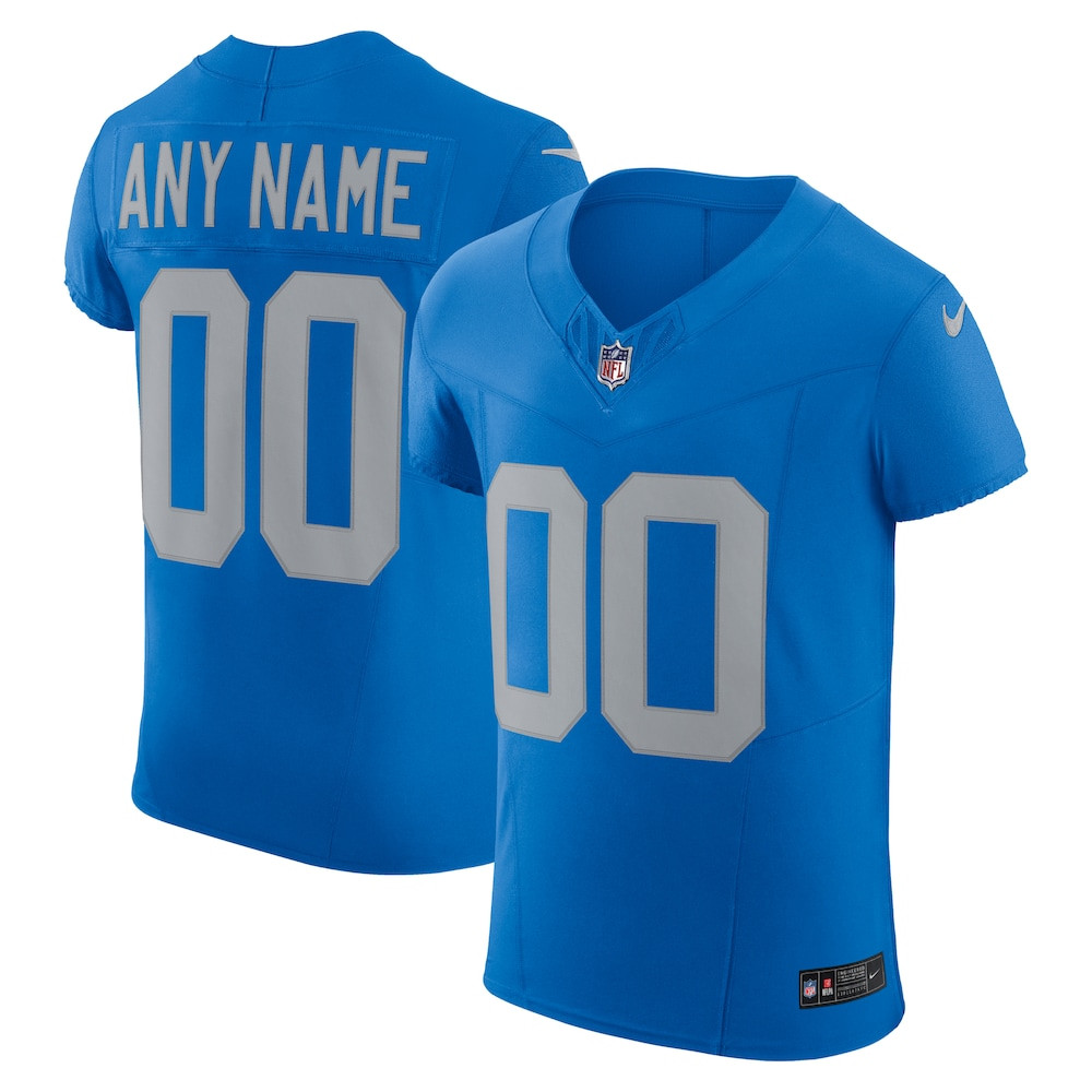 Detroit Lions Merch - Men's Alternate Vapor F.U.S.E. Elite Custom Jersey, Blue 1 - Unicasport Detroit Lions Merch - Men's Alternate Vapor F.U.S.E. Elite Custom Jersey, Blue
