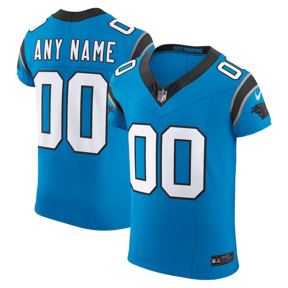 Carolina Panthers Merch - Men's Vapor F.U.S.E. Elite Custom Jersey, Blue 1 - Unicasport Carolina Panthers Merch - Men's Vapor F.U.S.E. Elite Custom Jersey, Blue