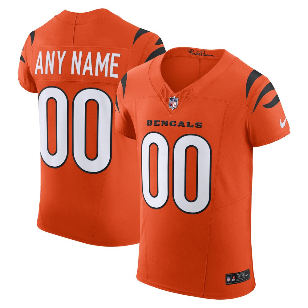 Cincinnati Bengals Merch - Men's Alternate Vapor F.U.S.E. Elite Custom Jersey, Orange - Gift Ideas For Football Lovers 1 - Unicasport Cincinnati Bengals Merch - Men's Alternate Vapor F.U.S.E. Elite Custom Jersey, Orange - Gift Ideas For Football Lovers