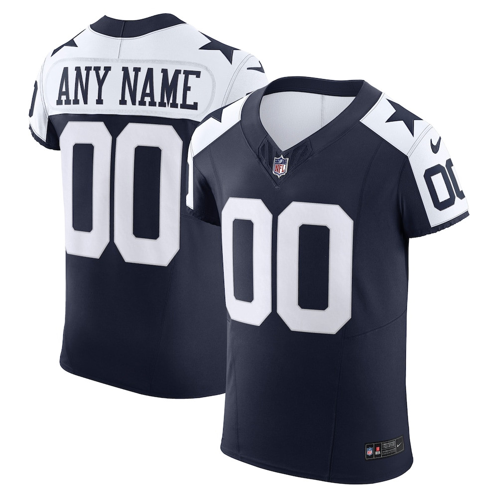 Dallas Cowboys Merch - Men's Vapor F.U.S.E. Elite Custom Jersey, Navy - Birthday Gift For Football Lover 1 - Unicasport Dallas Cowboys Merch - Men's Vapor F.U.S.E. Elite Custom Jersey, Navy - Birthday Gift For Football Lover